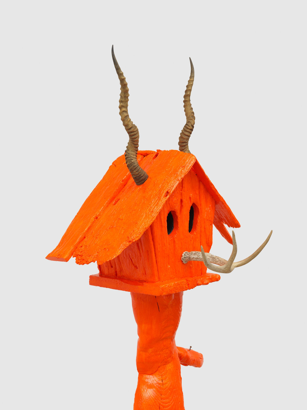 Donald Moffett, Lot 060624 (house, orange), 2024