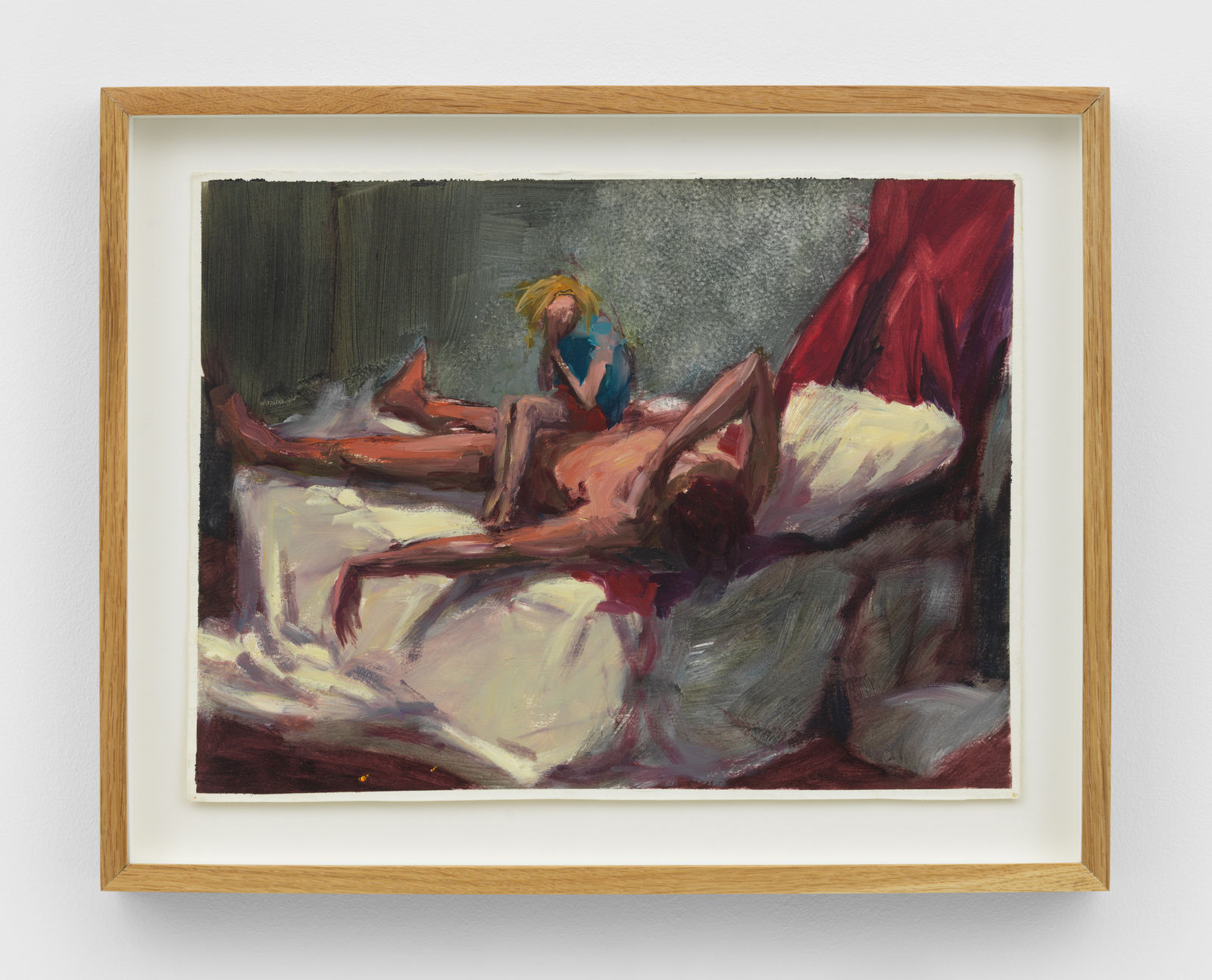 Hugh Steers, Girl in Blue and Red, 1987