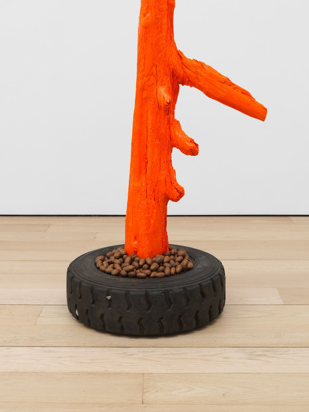 Donald Moffett, Lot 060624 (house, orange), 2024