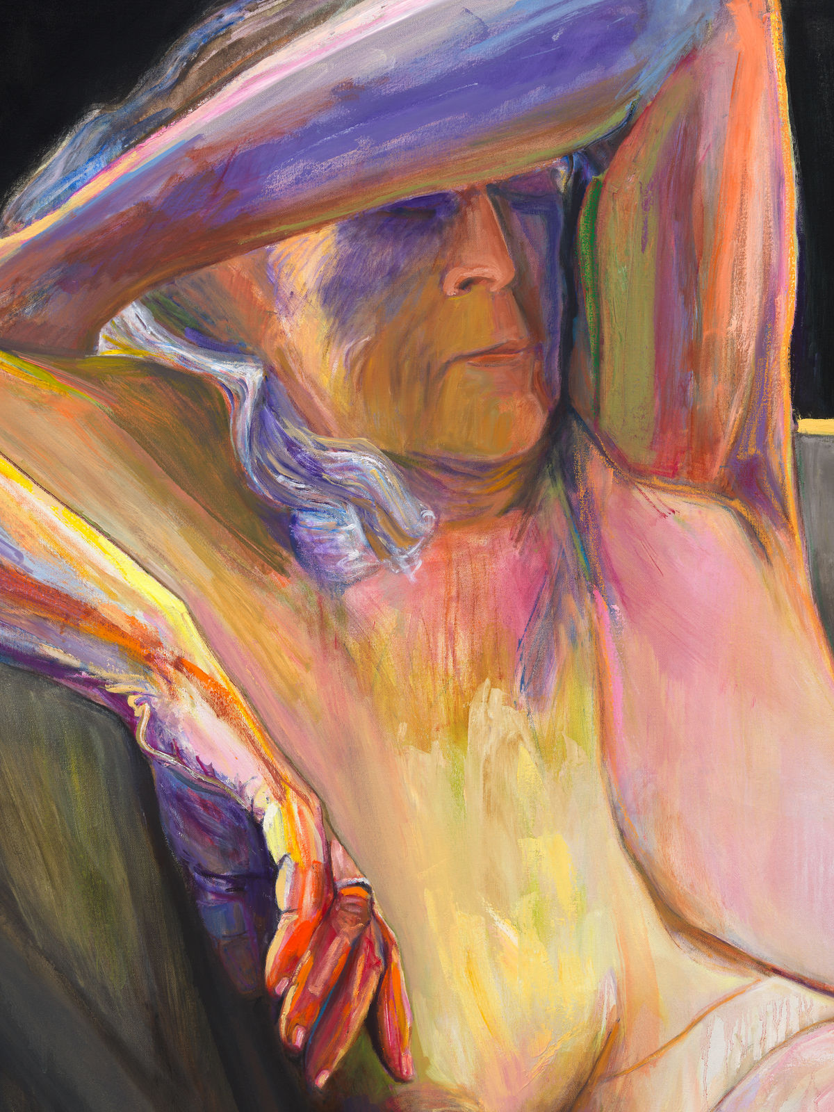 Joan Semmel, Couch Diptych, 2019