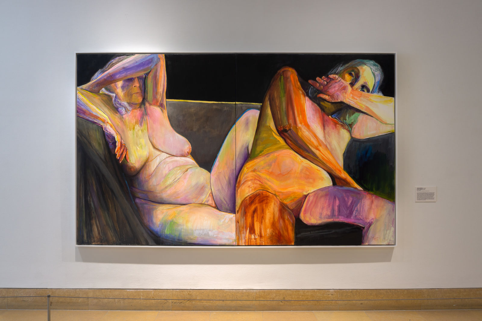 Joan Semmel, Couch Diptych, 2019