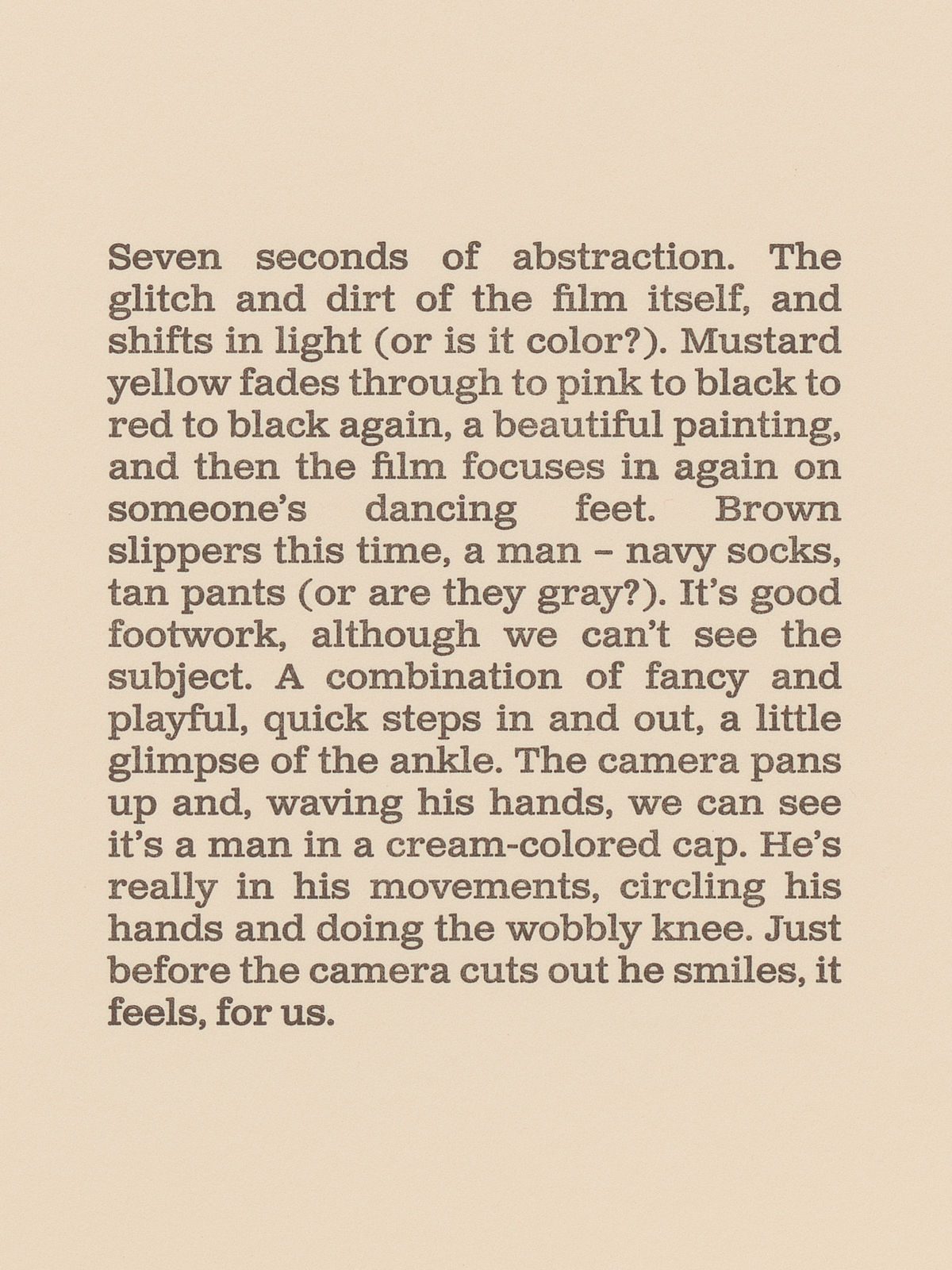 Chloë Bass, PRETEXTS (Family Dancing, 1962): 01:02 - 02:49, 2025