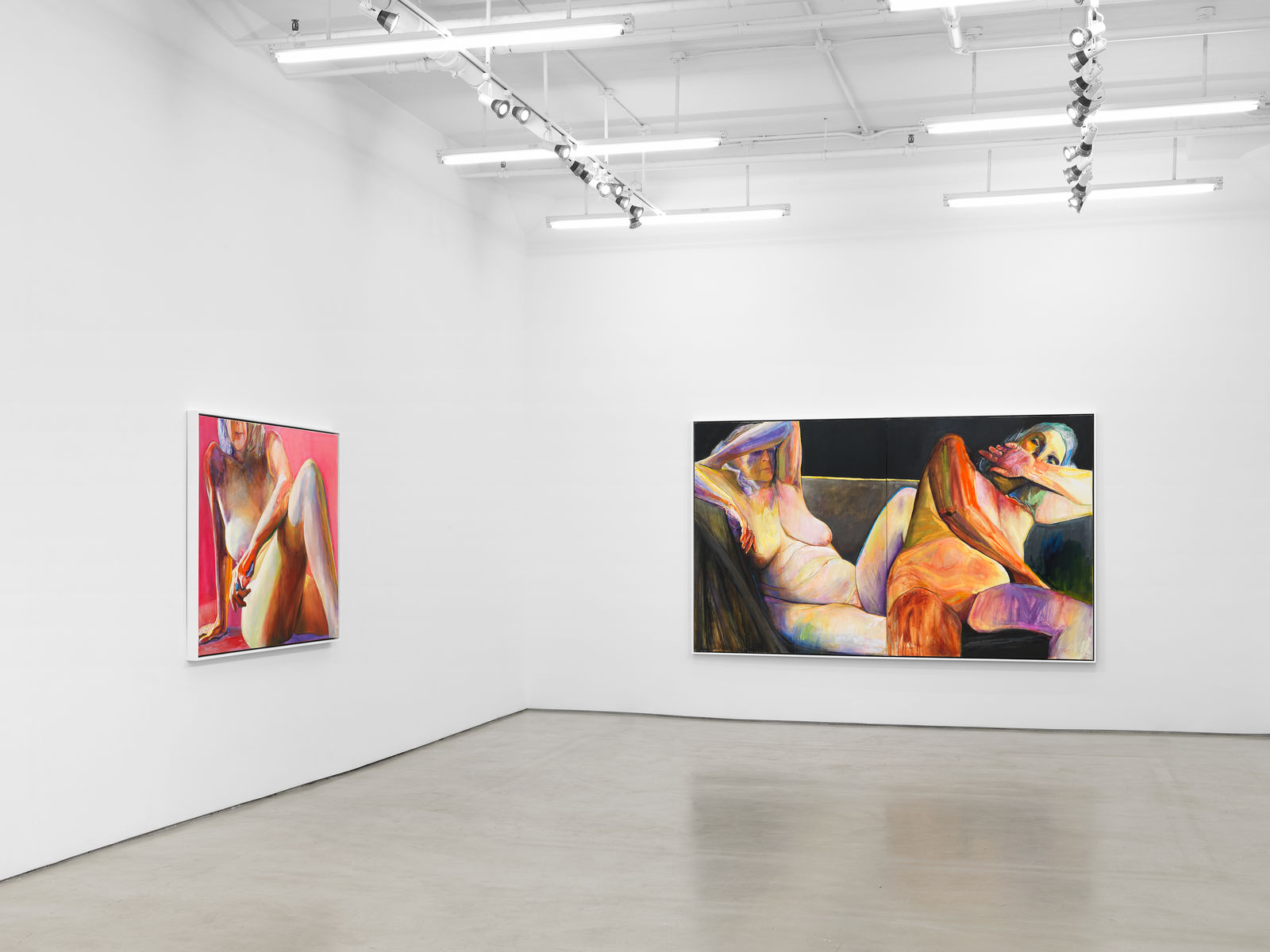 Joan Semmel, Couch Diptych, 2019