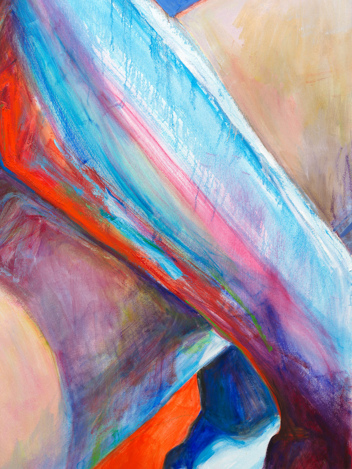 Joan Semmel, Red Floor, 2020