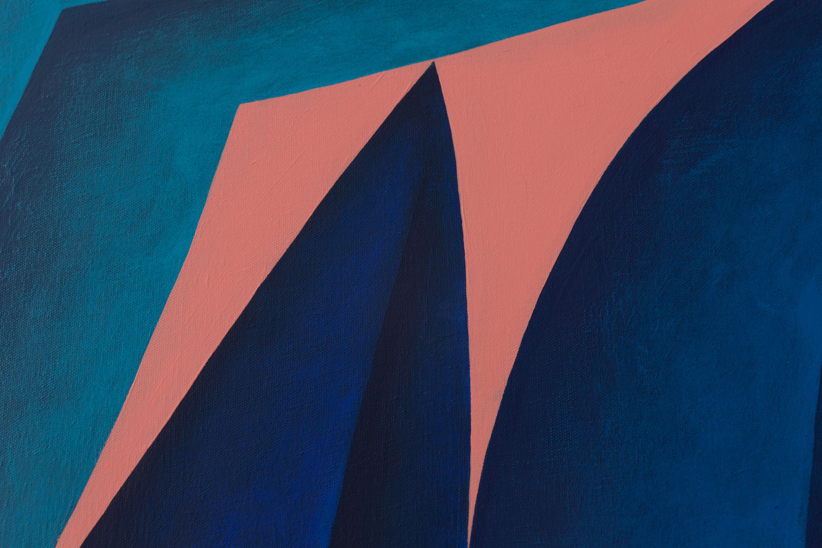 Corydon Cowansage, Blue, Turquoise, Peach, 2022