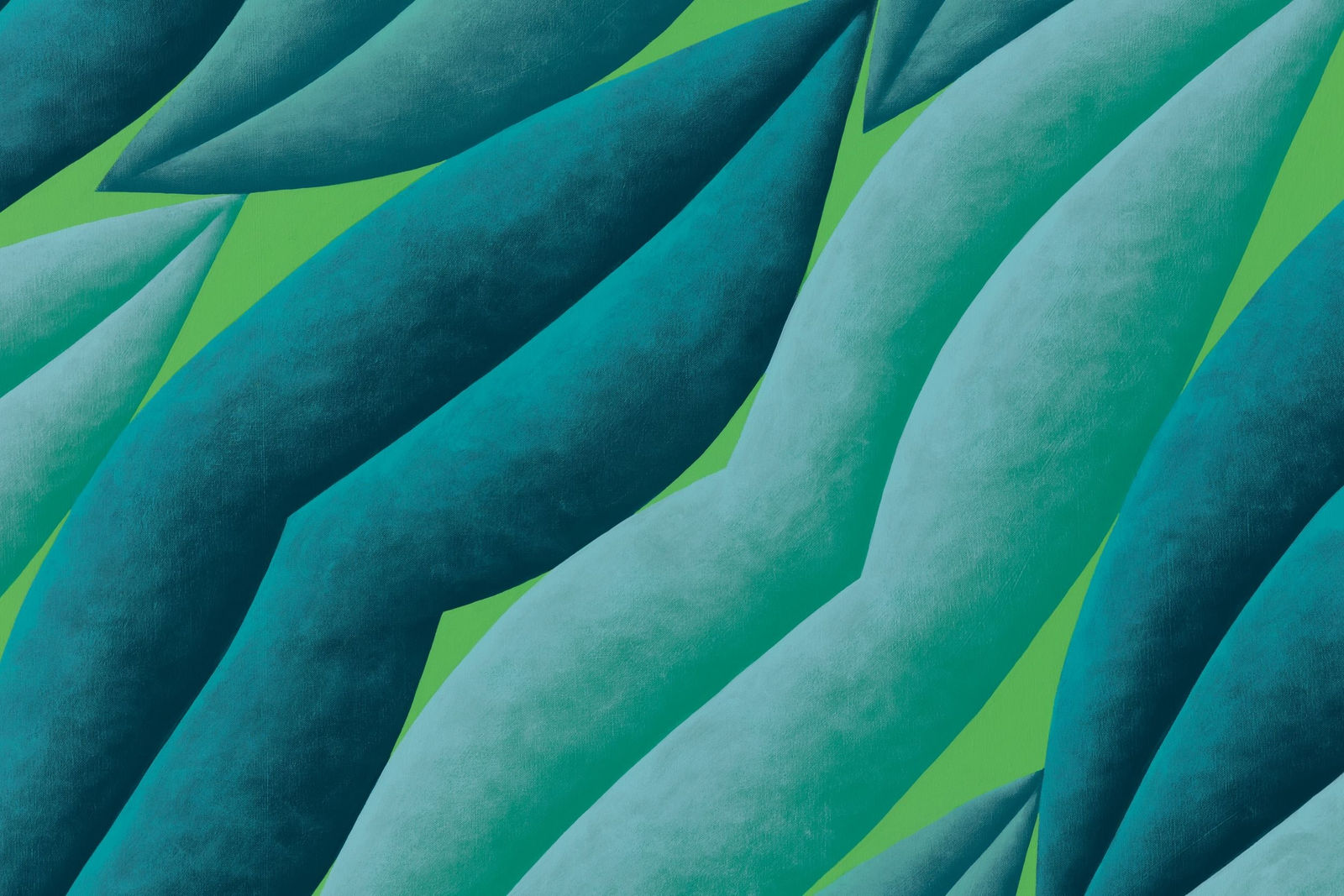 Corydon Cowansage, Green and Turquoise, 2022