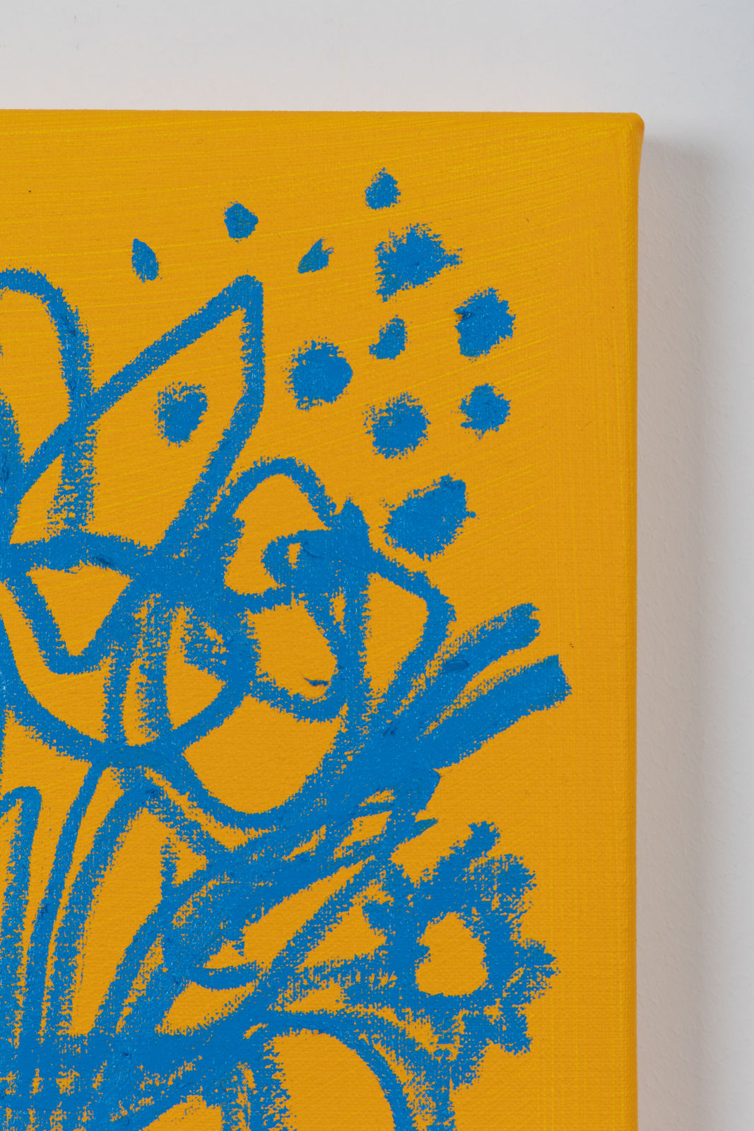 B.D. Graft, Blue on Yellow Bouquet, 2022