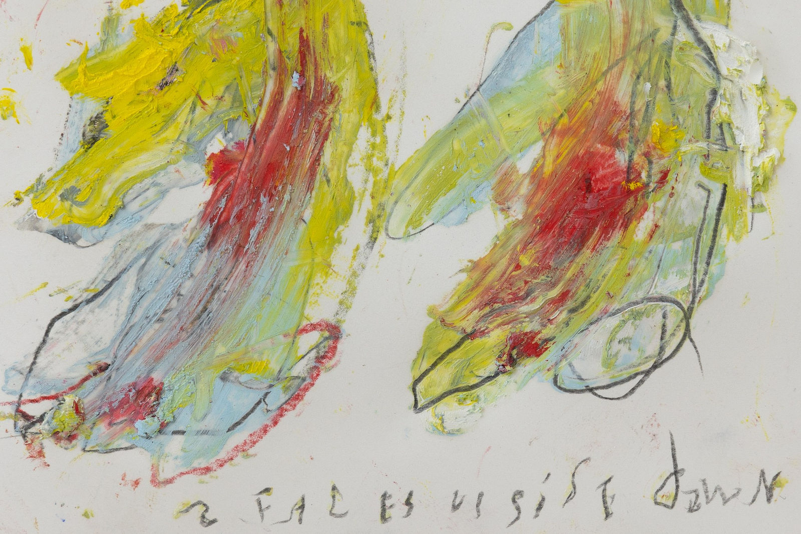 Marria Pratts, 2 Faces Red Nose Up Side Down, 2023