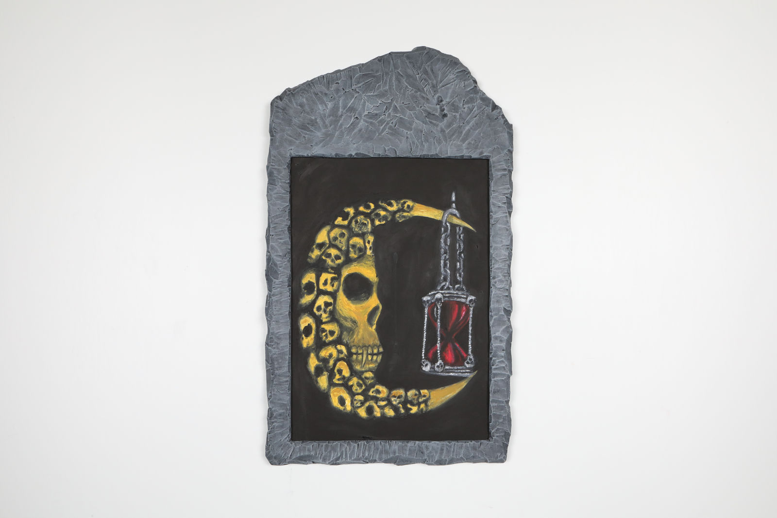 Paul Ferens, Death being the moon and contemplating time, 2020