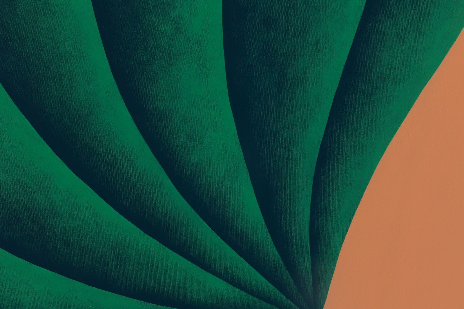 Corydon Cowansage, Splitting (Green and Peach), 2022