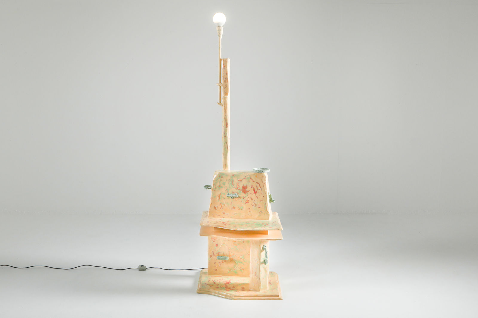 Thomas Ballouhey, Casual Ritual Totem with Movable Light, 2020