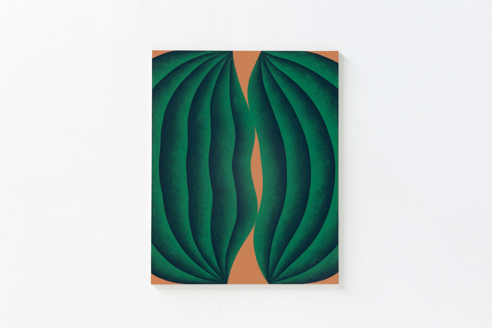 Corydon Cowansage, Splitting (Green and Peach), 2022