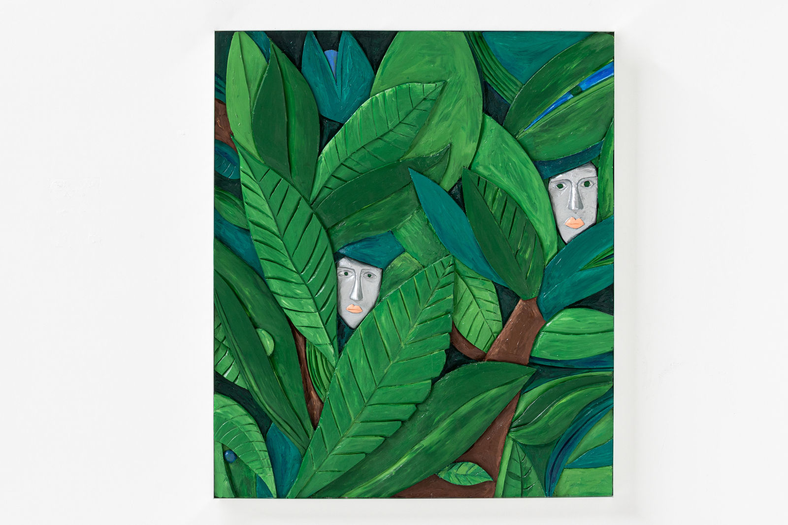 Victor Delestre, Two looking heads, 2022