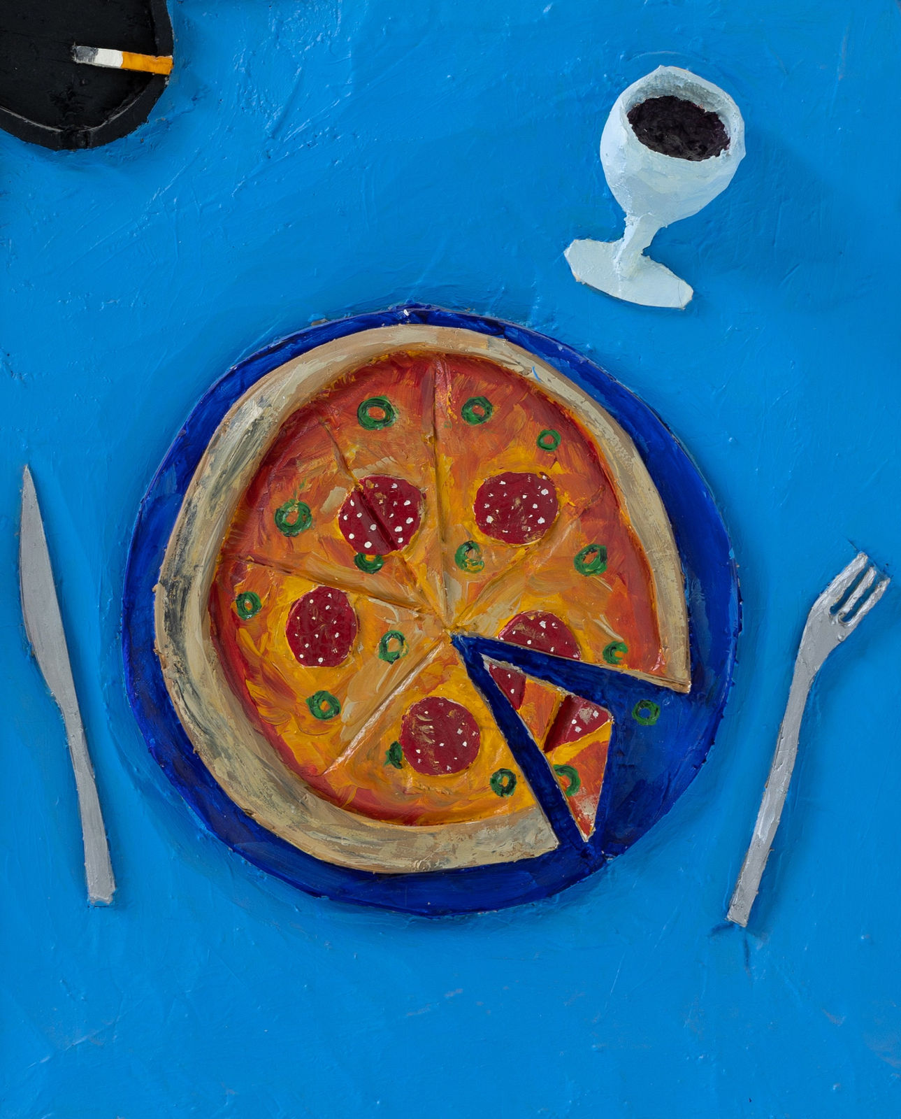 Victor Delestre, A good pizza, 2019