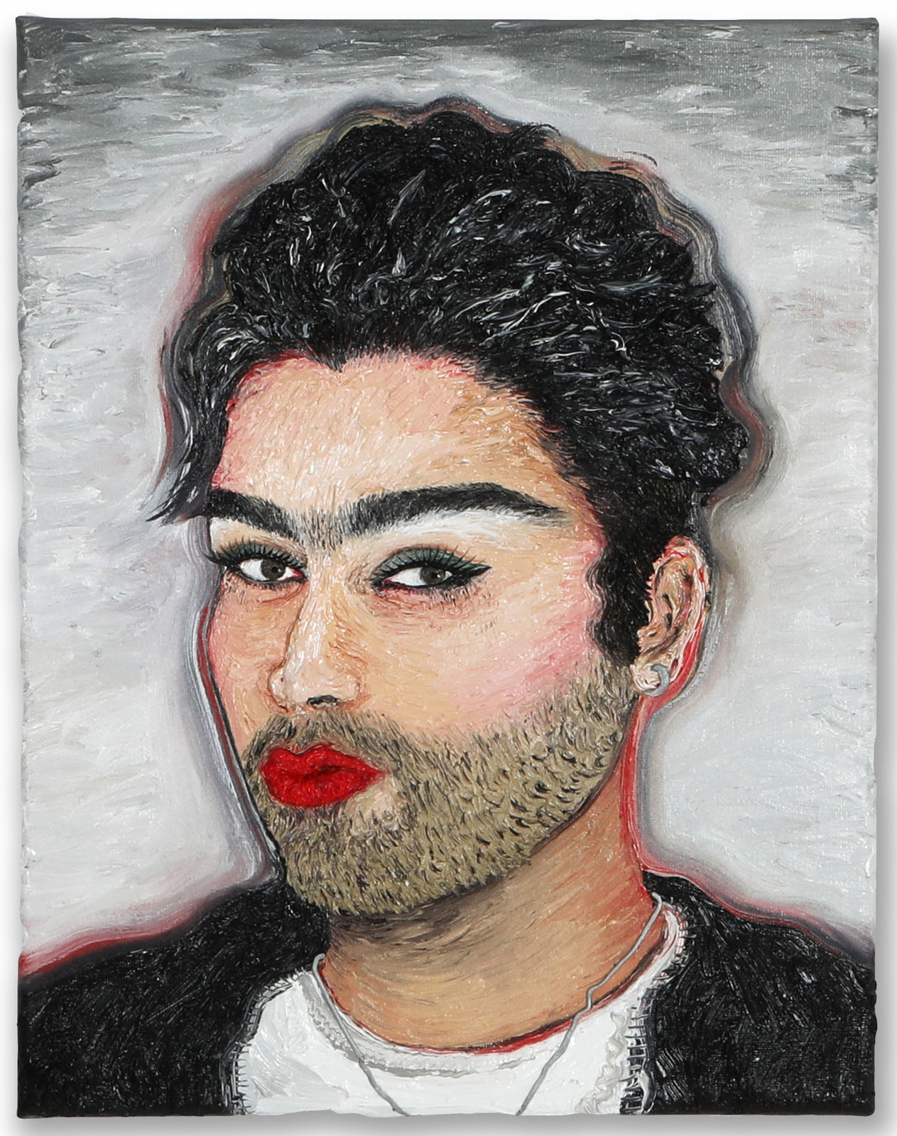 Mahsa Merci, A gay with black jacket, 2020