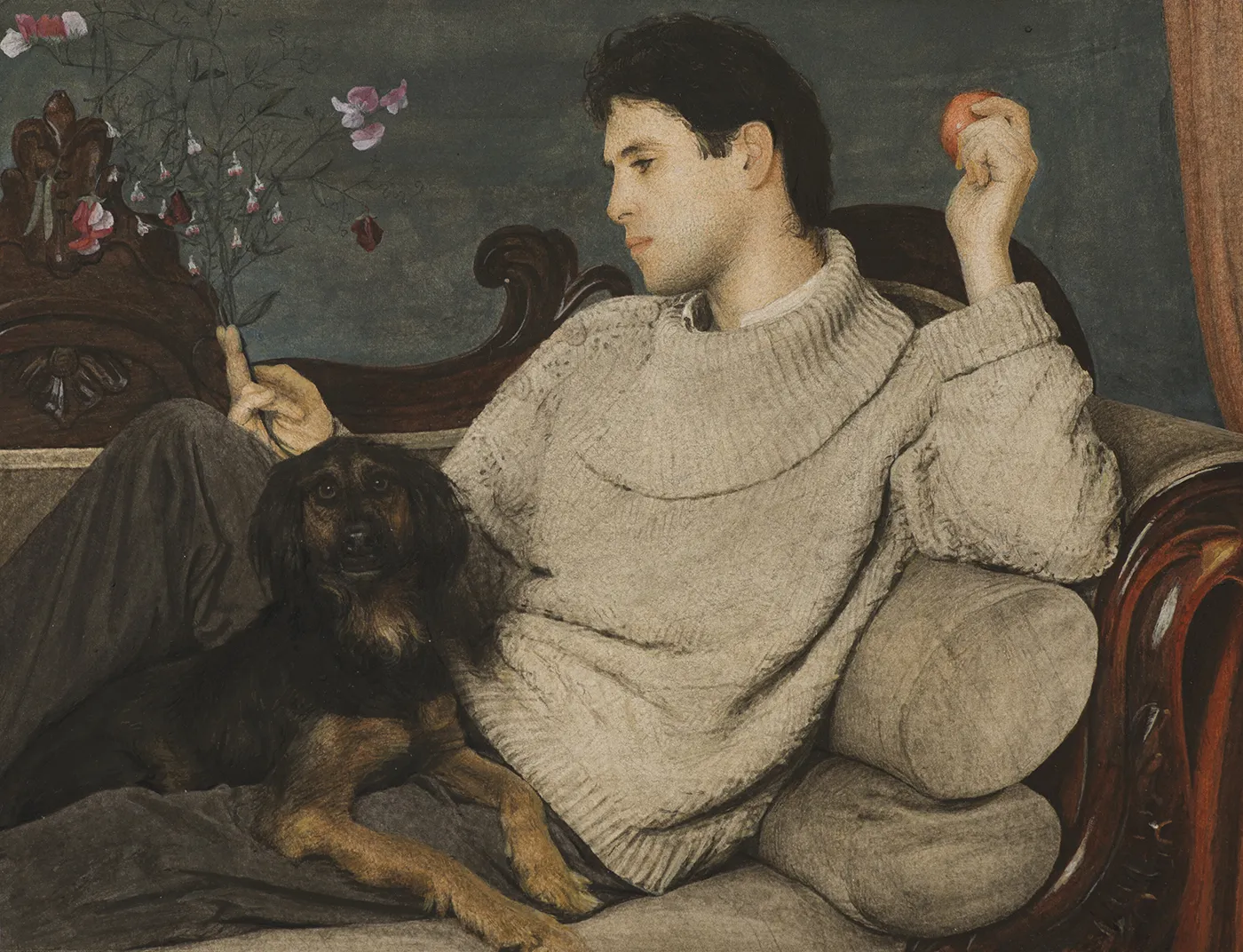 Graham Little, Untitled (Man and Dog), 2019