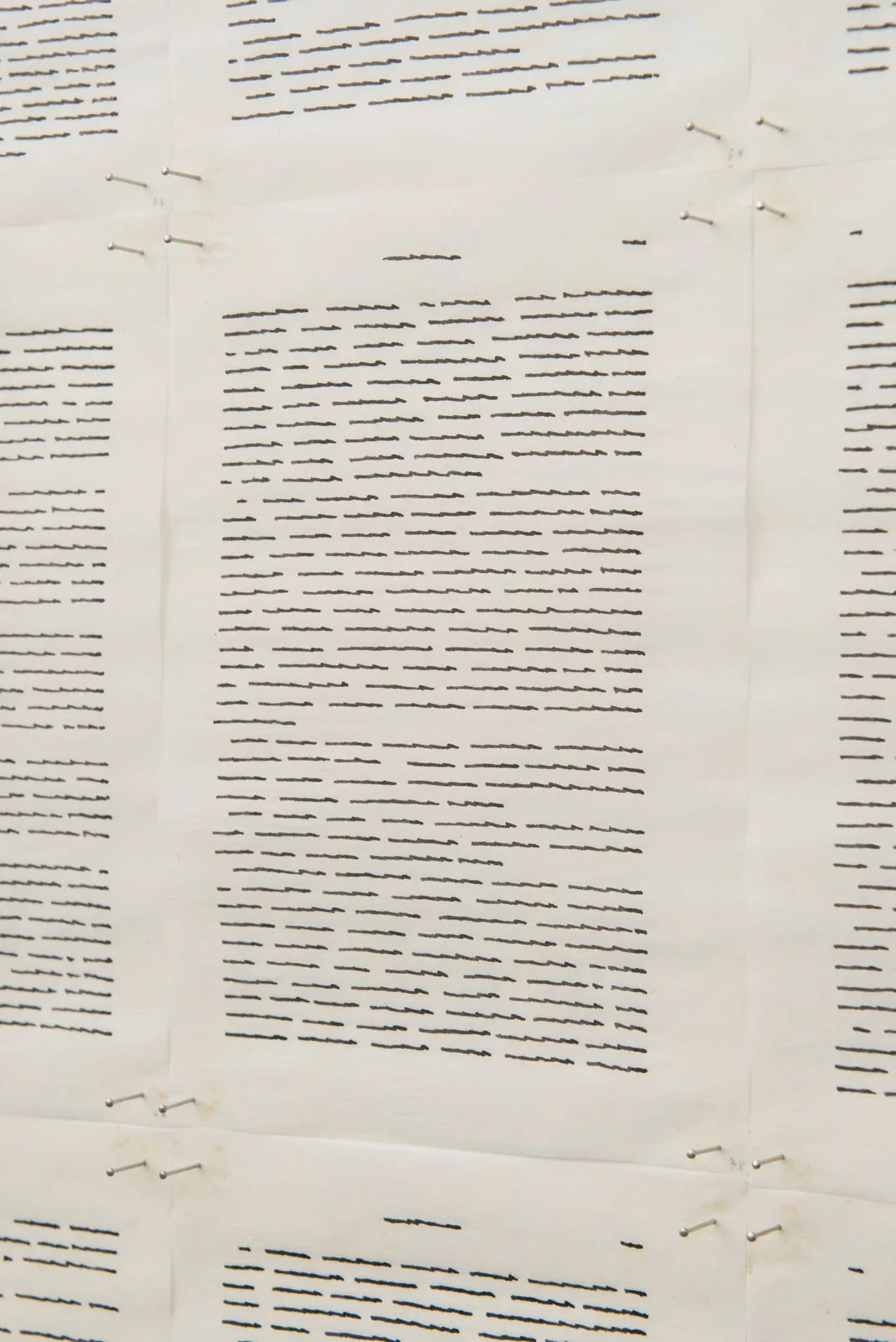 Irma Blank, Trascrizioni, All Around, 1976