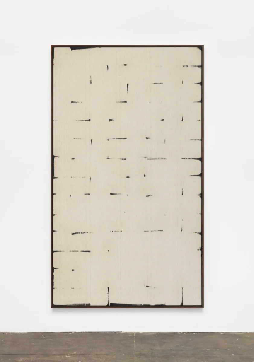 Davide Balula, Burnt Painting, Imprint of the Burnt Painting (B -—-—), 2015