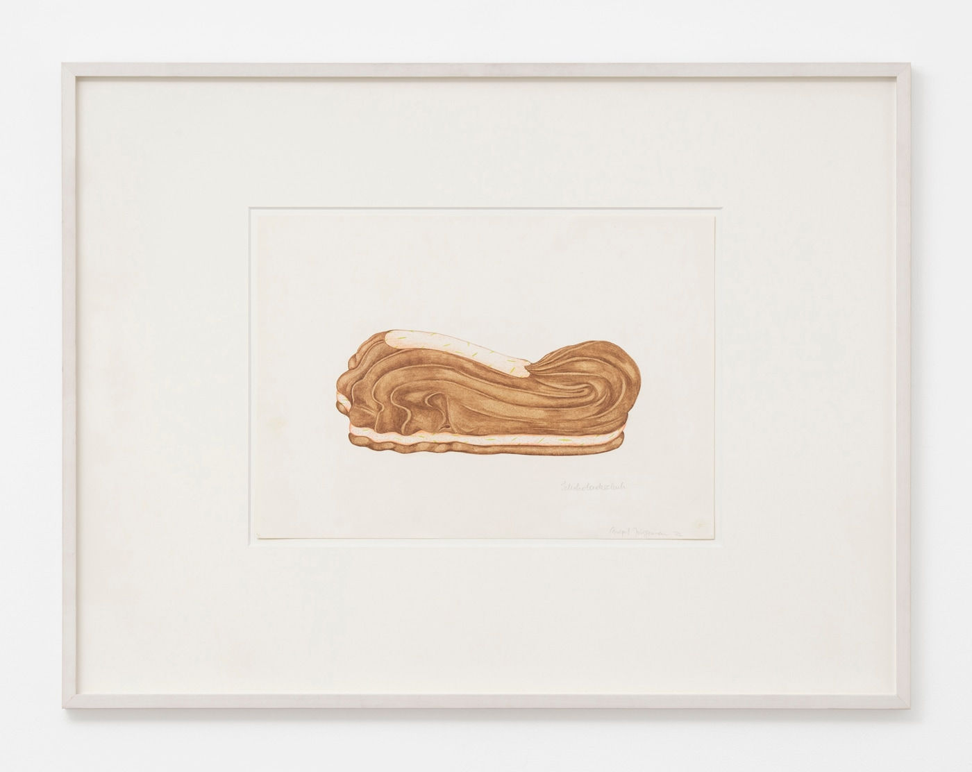 Birgit Jürgenssen, Schlokoladeschuh (Chocolate Shoe), 1972