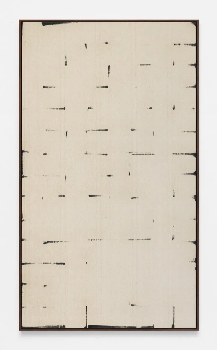 Davide Balula, Burnt Painting, Imprint of the Burnt Painting (B -—-—), 2015