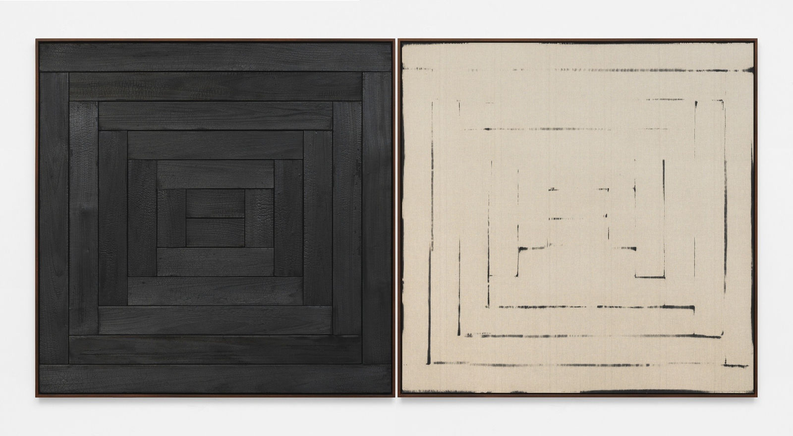 Davide Balula, Burnt Painting, Imprint of the Burnt Painting (The Channel), 2015