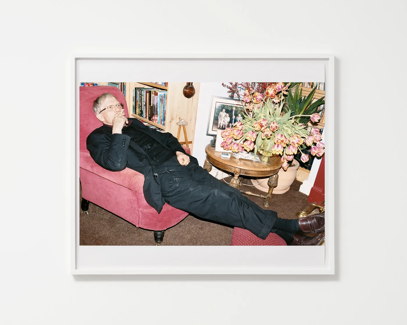 Juergen Teller, David Hockney smoking, Bridlington, 2008