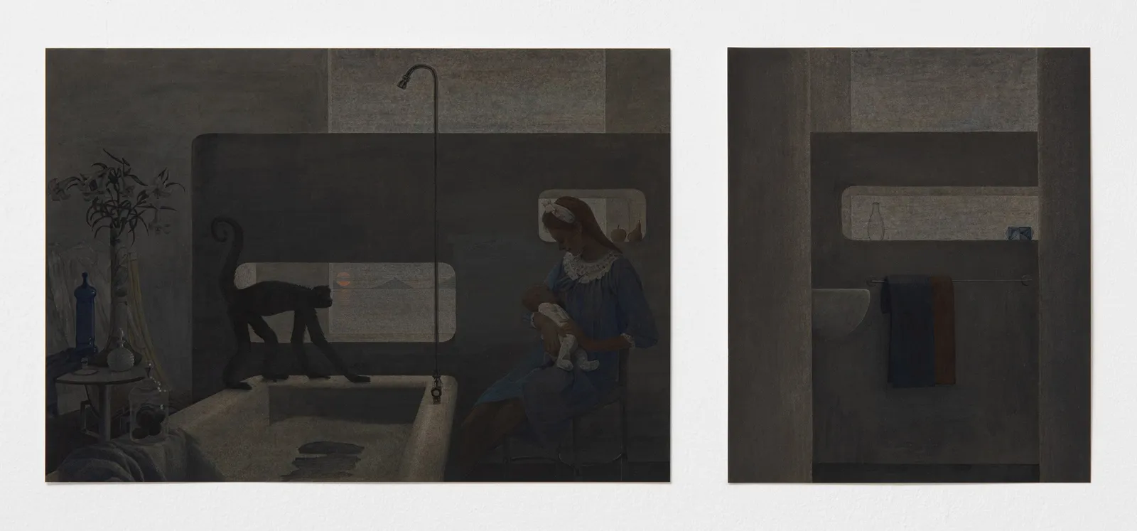 Graham Little, Untitled (Mother and Baby, dusk), 2020