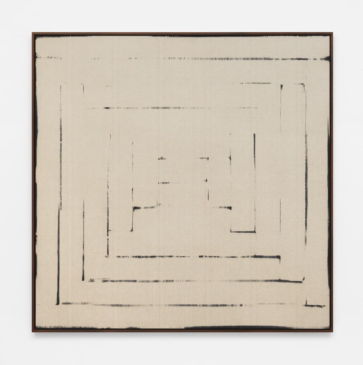 Davide Balula, Burnt Painting, Imprint of the Burnt Painting (The Channel), 2015