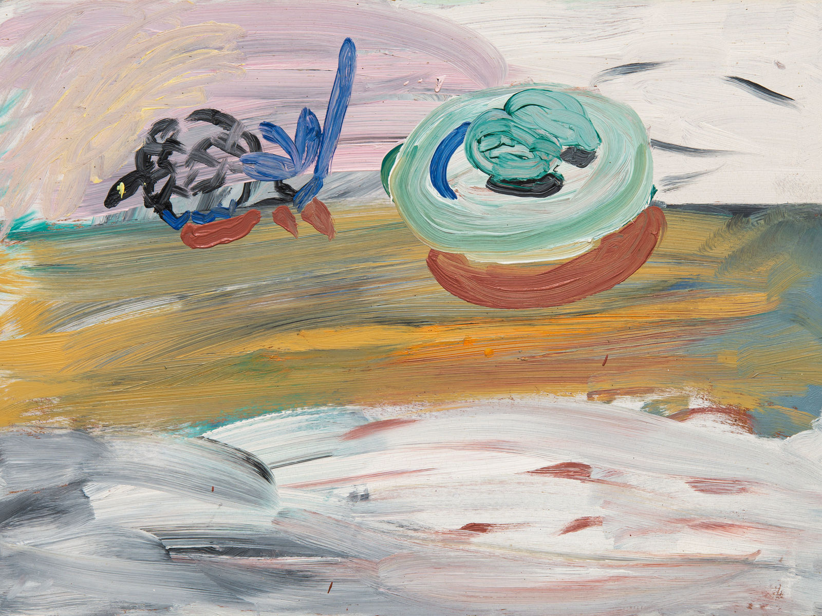 Roy Oxlade, Two Pears on a Dish, 2003 c.