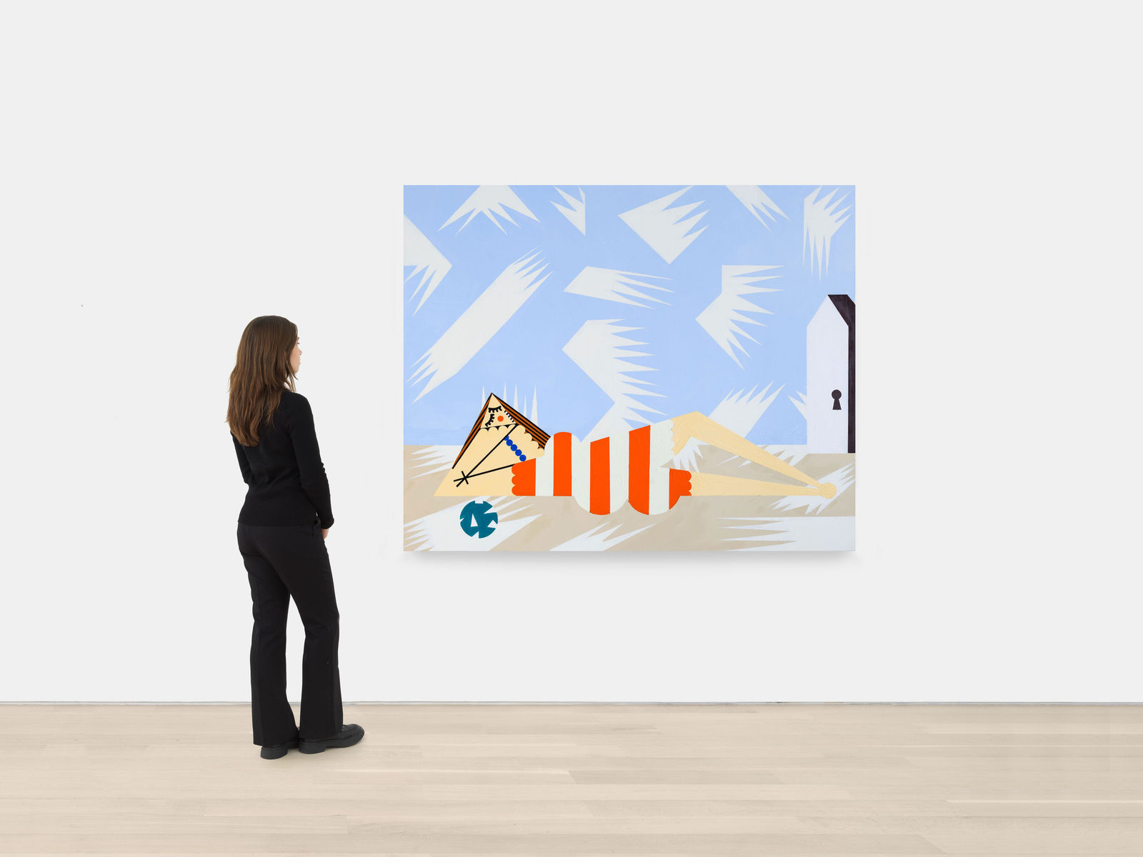 Farah Atassi, Sleeping Bather, 2021