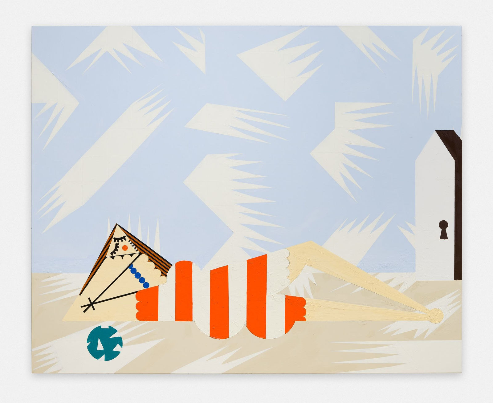 Farah Atassi, Sleeping Bather, 2021