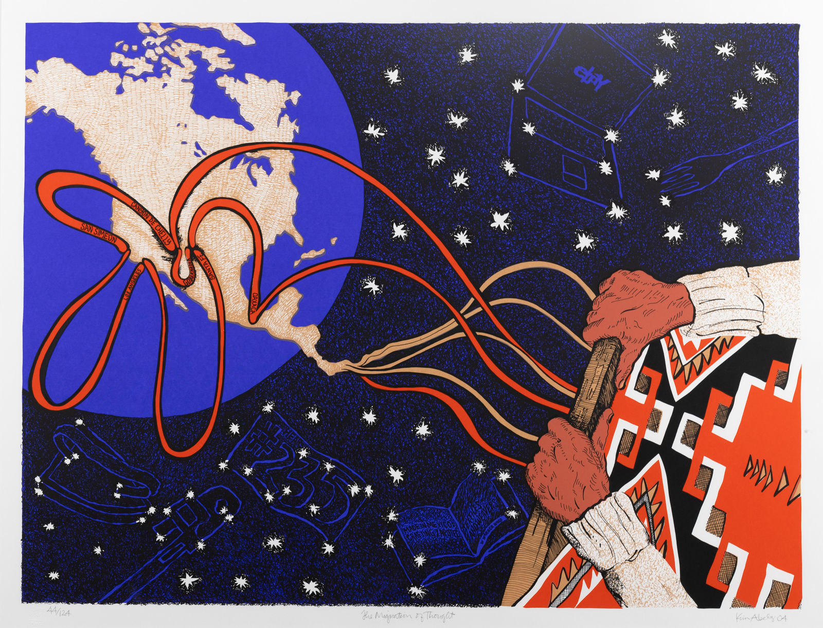 Kim Abeles, The Migration of Thought, 2004