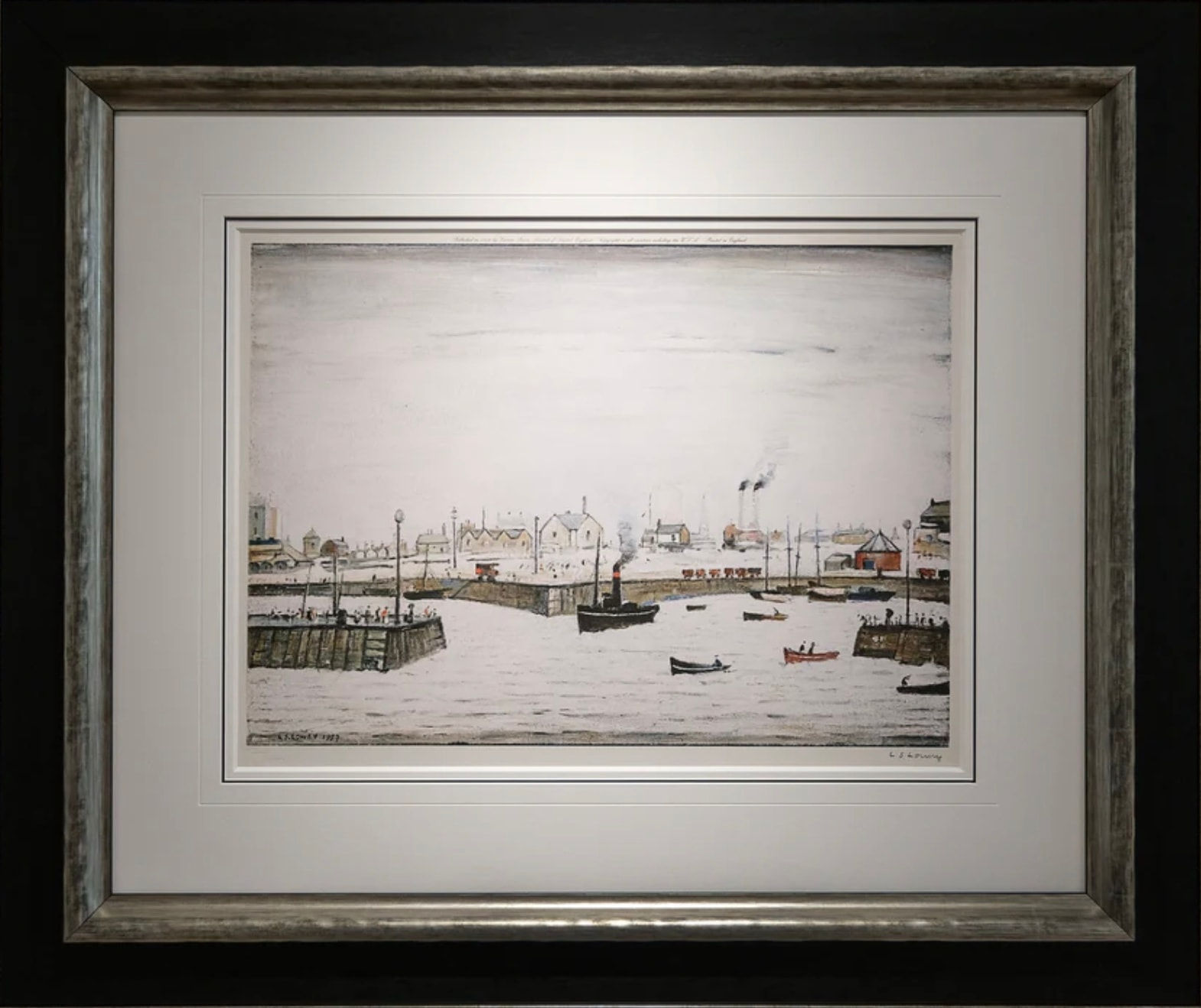 L. S. Lowry, The Harbour , 1972