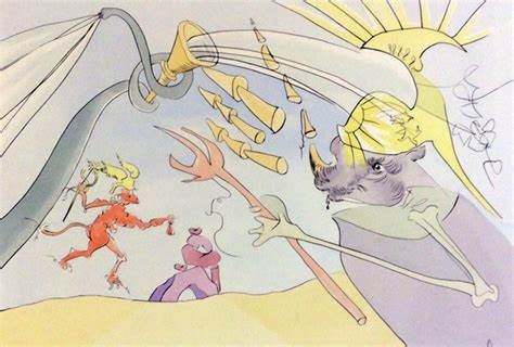 Dali, L'Elephant et le Singe de Jupiter