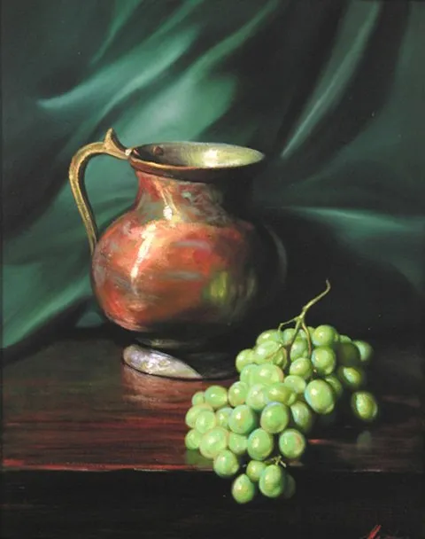 William Martin, Copper Pot and Grapes