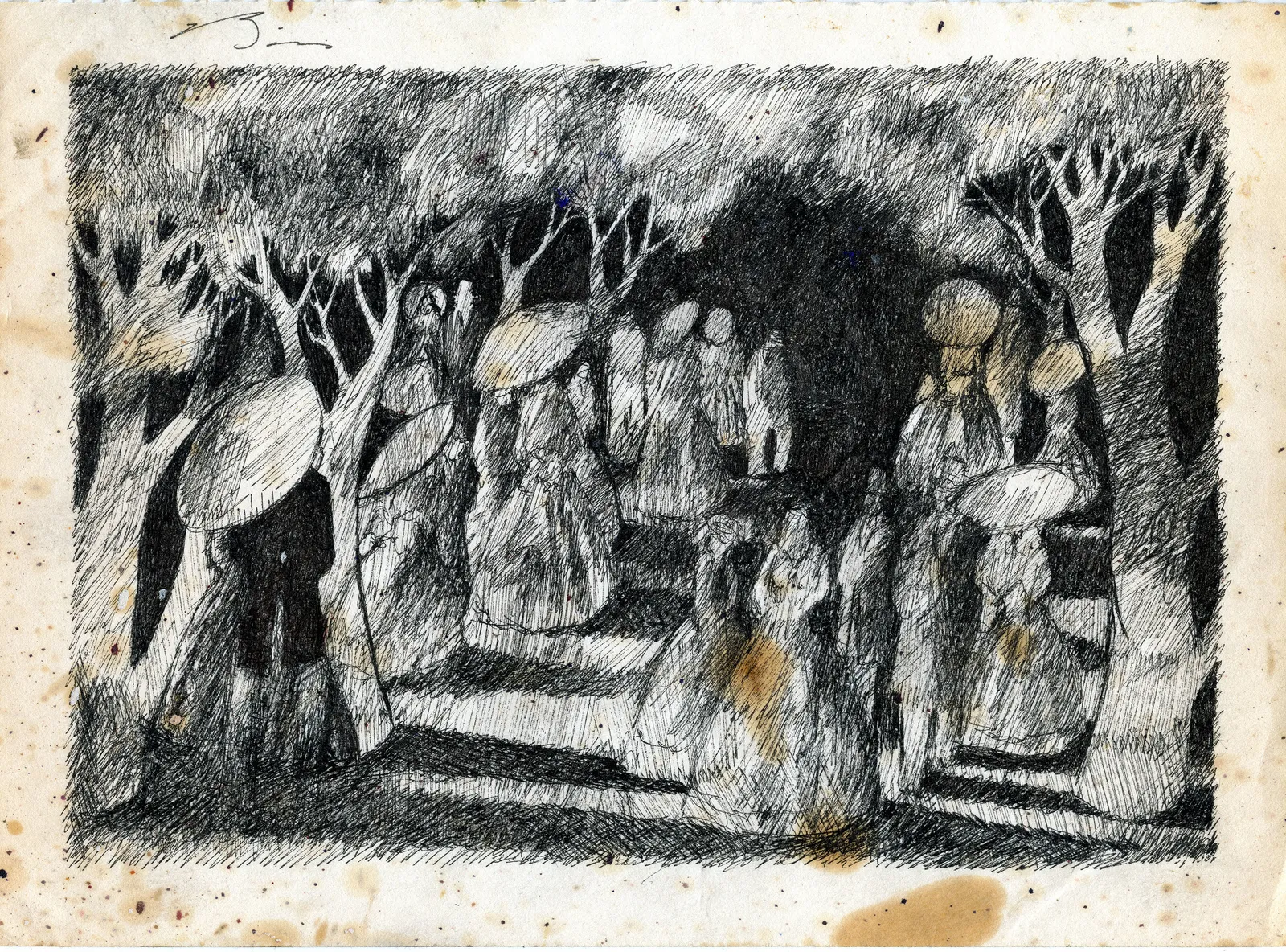 Earl Biss, Parisian Stroll (Stained) EB17