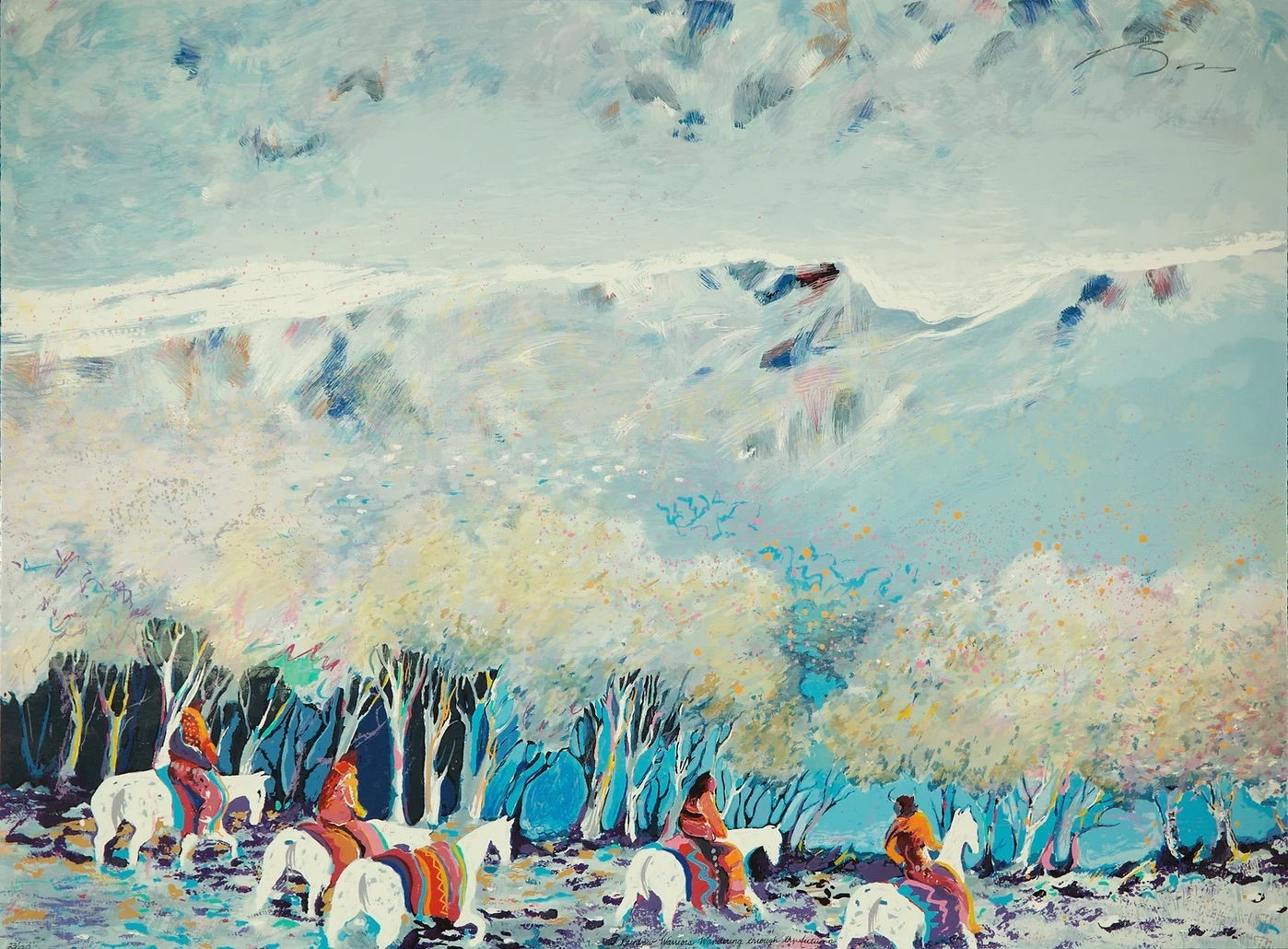 Earl Biss, Rainbow Warriors Wandering Through the Autumn