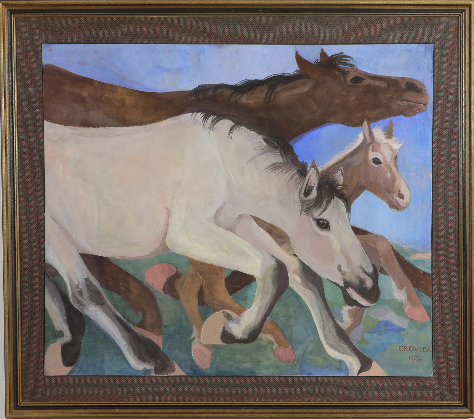 5 Generations of Camille Pissarro, Migration (The Horses)