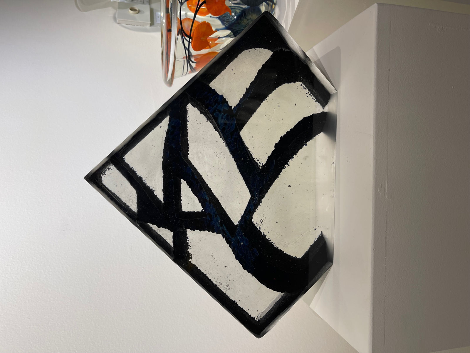 Tim Lotton, Obsidian and Crystal Cast Glass