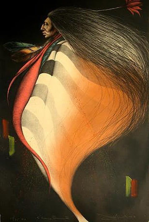 Frank Howell, Flower Dancer II, Hand Colored