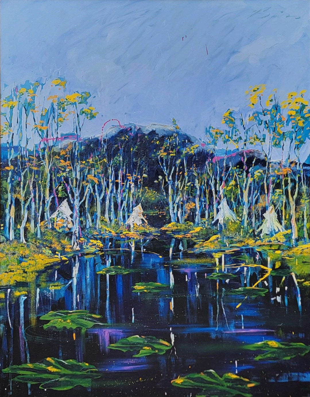 Earl Biss, Untitled Aspen Trees & The Rockies