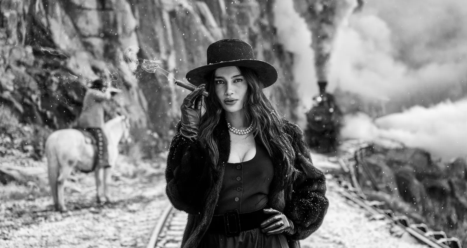 David Yarrow, The Girl with the Cigar