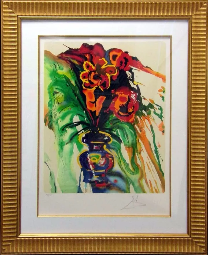 Dali, Fleurs Surrealistes Suite: Gala’s Bouquet