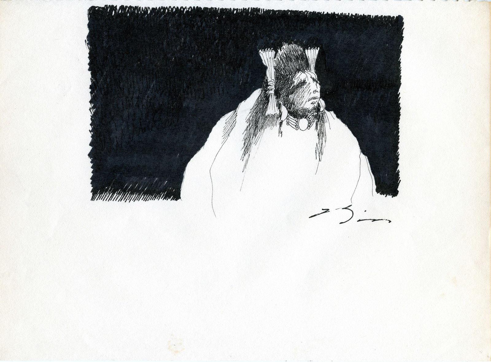 Earl Biss, Single Native Portrait EB6