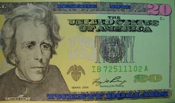 Steve Kaufman, Large $20 Bill
