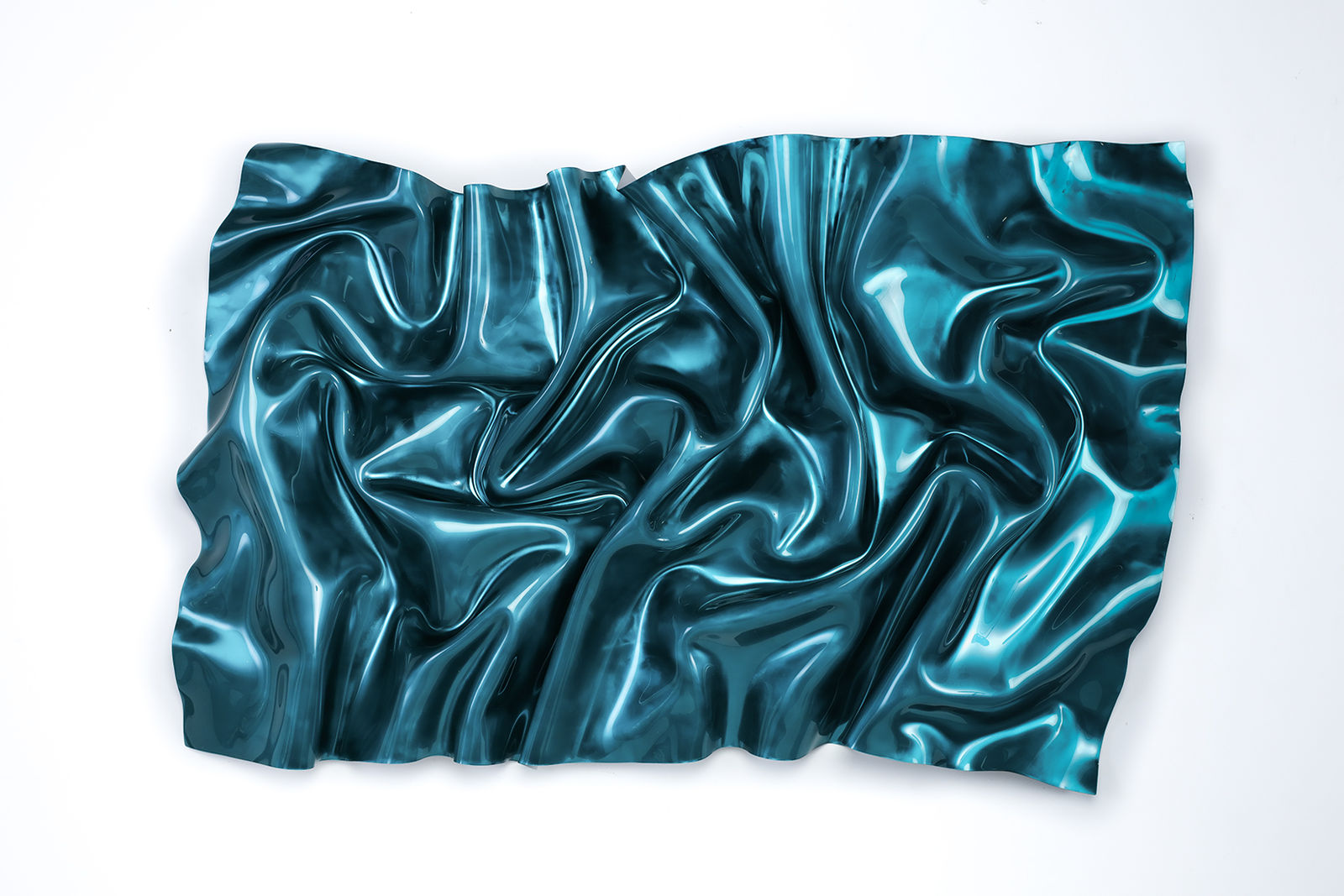 Paul Rousso, Abstract: Liquid Teal (Sold)