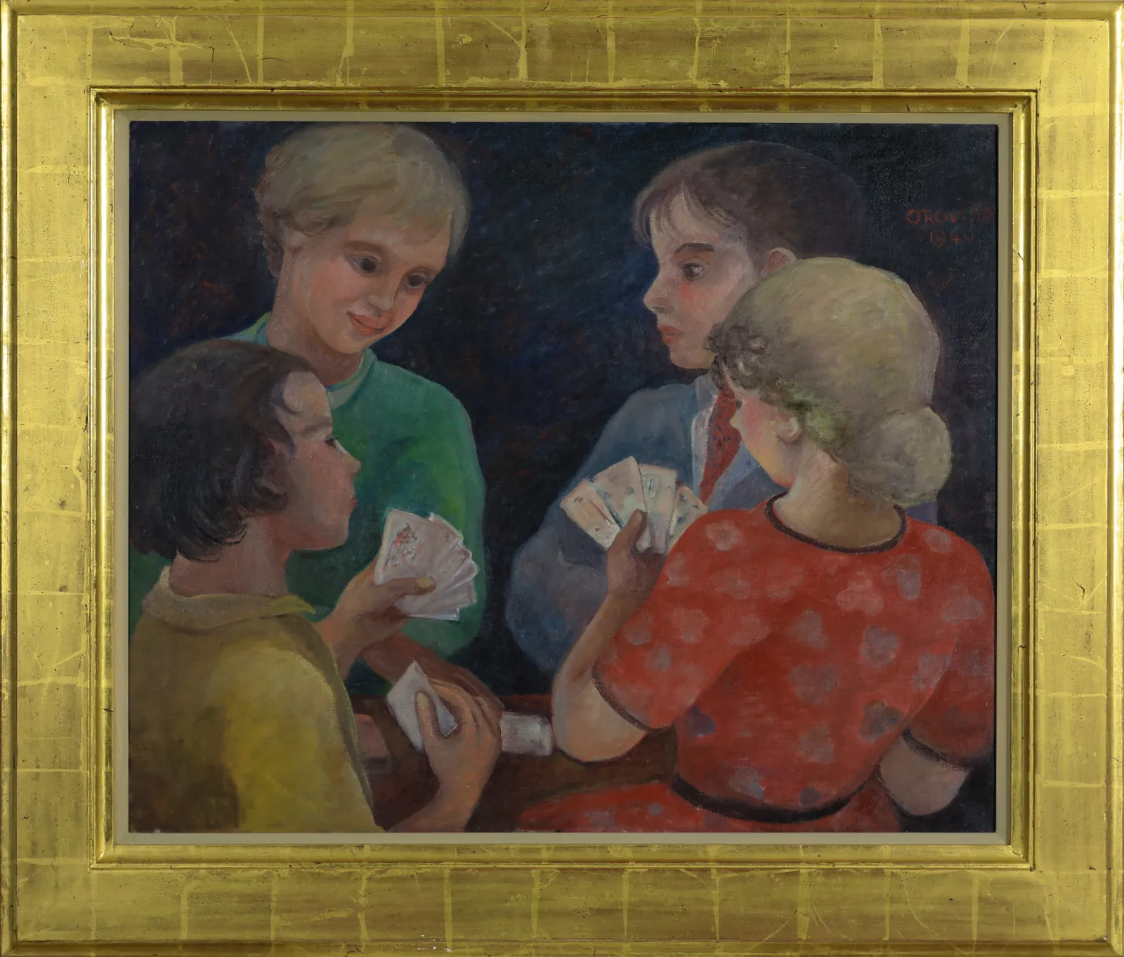 5 Generations of Camille Pissarro, A Game of Cards