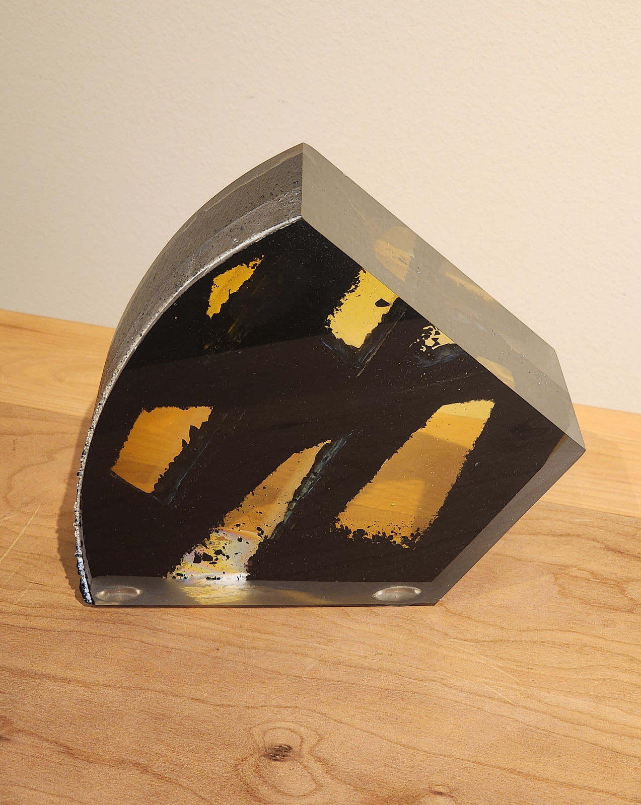 Tim Lotton, Amber Obsidian Cast Glass