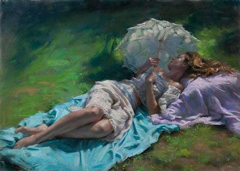 Vicente Romero, Descanso en el Jardin