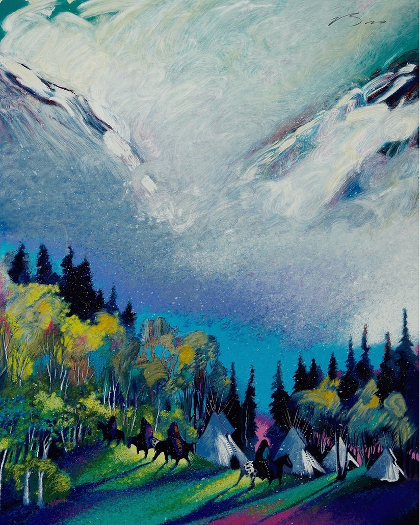 Earl Biss, Camp at the Gap Near Arrow Creek